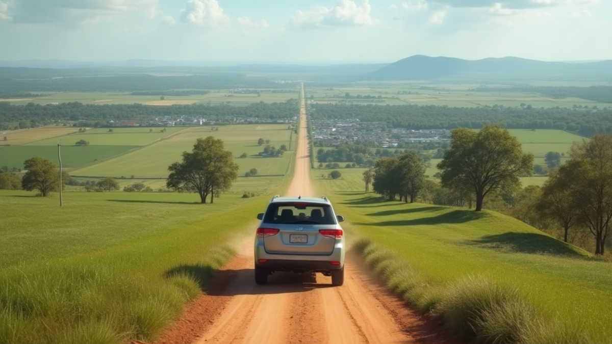 carro-na-estrada-terra-no-interior-de-Sao-Paulo