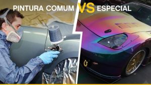 tipos de tinta automotiva comparação solida metalica e perolizada
