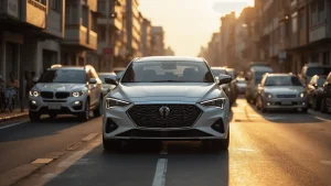 carro-em-avenida-movimentada-de-Osasco-com-alto-fluxo-de-veiculos-cenario-urbano-intenso-veiculo-em-destaque-com-pintura-renovada