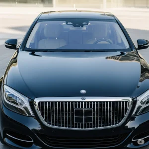 Carro-preto-com-pintura-brilhante-protegido-por-vitrificacao-automotiva-em-Campinas-sob-iluminacao-urbana-sofisticada.